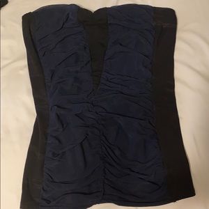Strapless black top